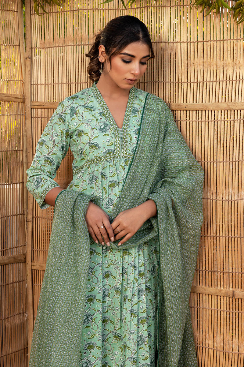 Green Sevanti Kurta