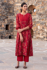 Tucked Paisley Kurta