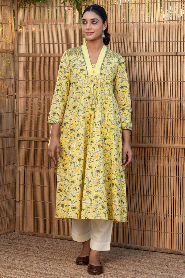 Yellow Sevanti Kurta