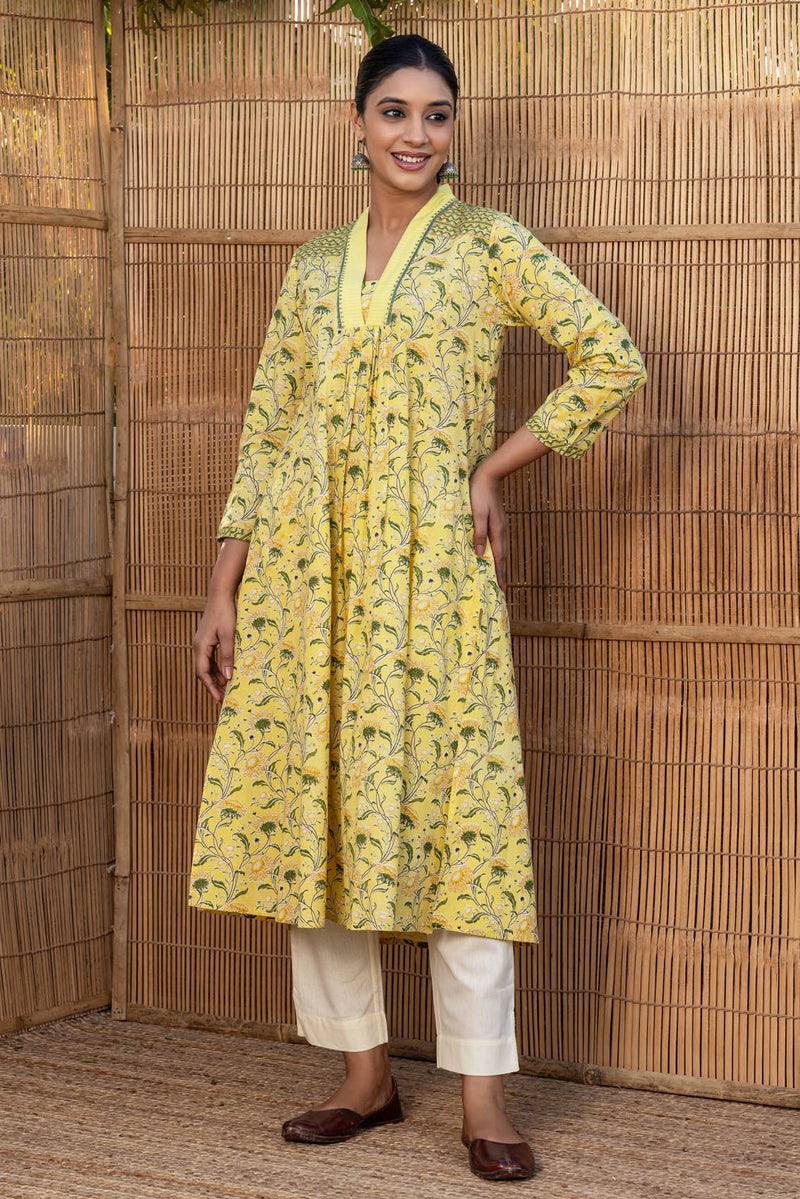 Yellow Sevanti Kurta