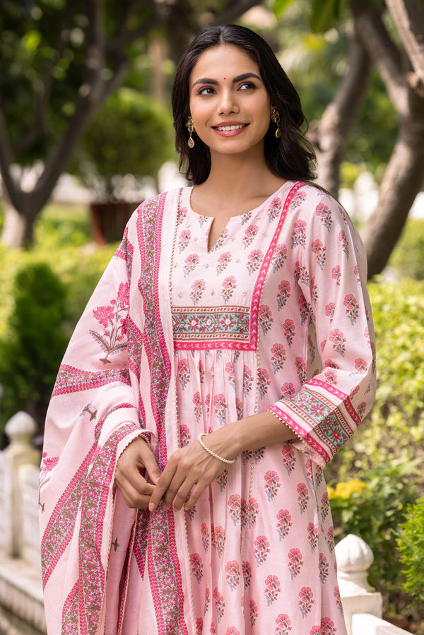 Areeba Chanderi Kurta