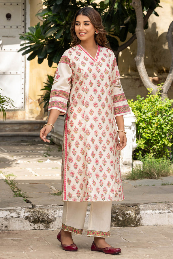 Saba Chanderi Kurta