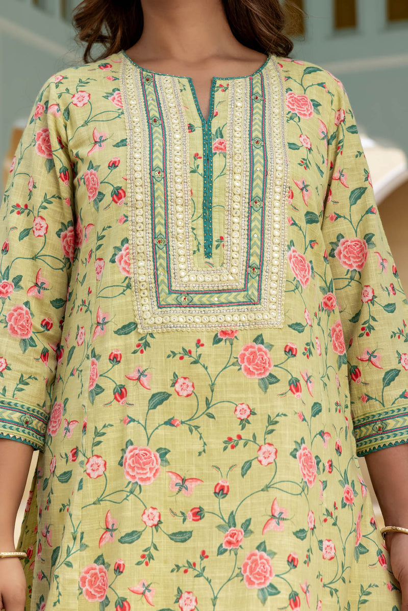 Rangrez Phool Kurta