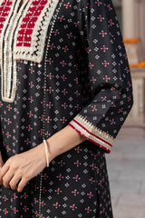 Black Chaubundi Kurta