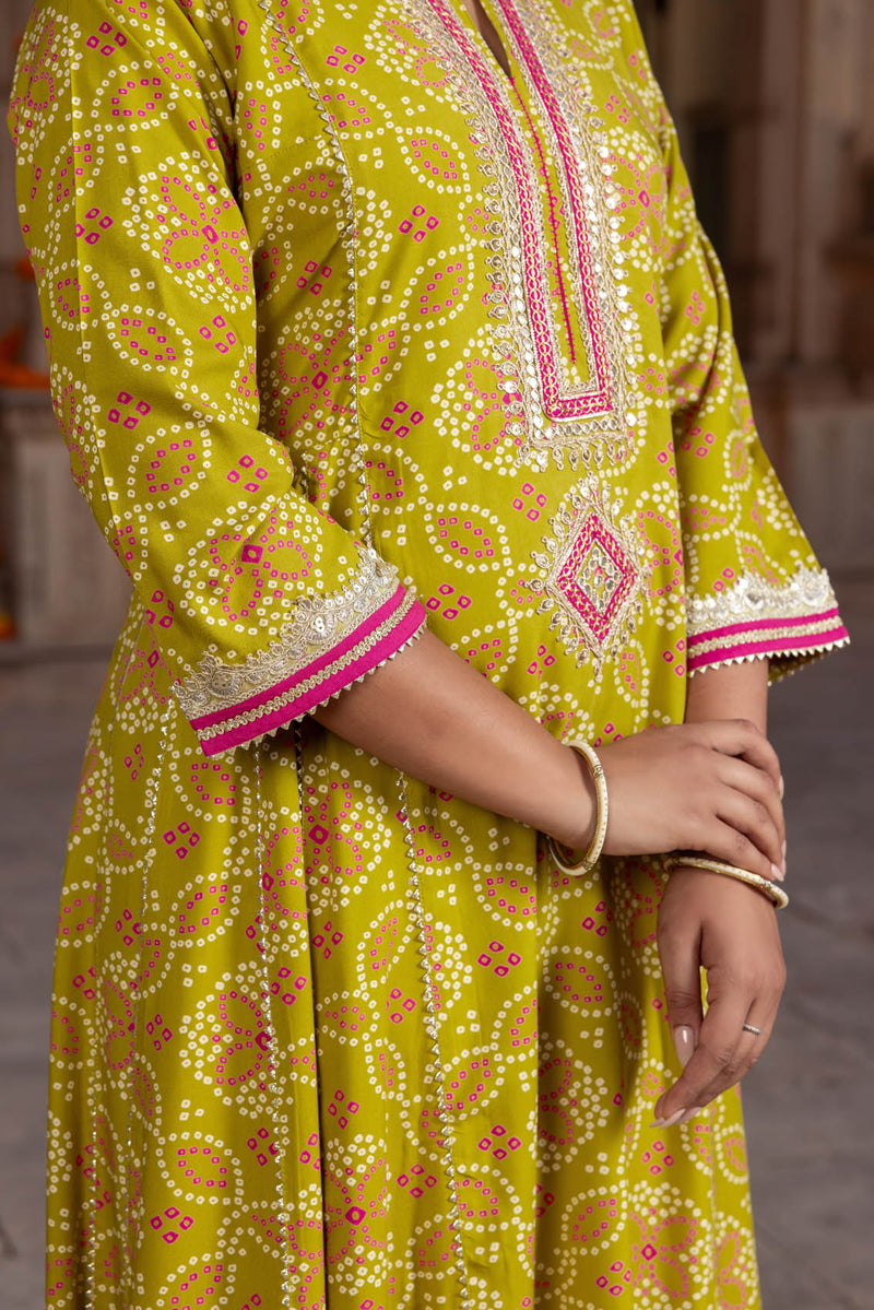 Sunehri Ambadal Kurta