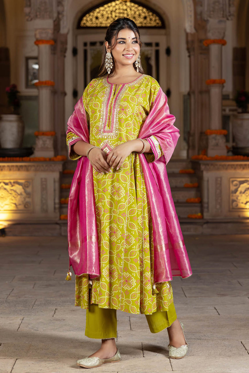 Sunehri Ambadal Kurta