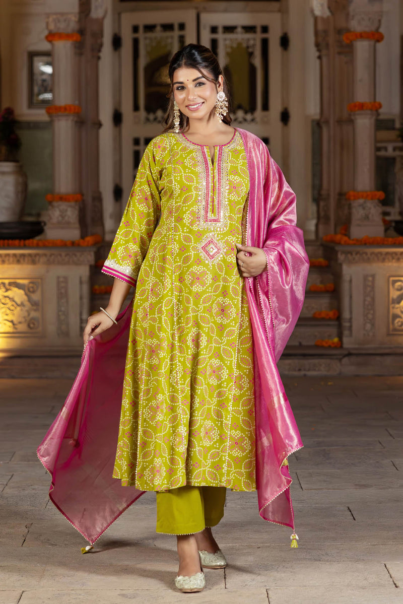 Sunehri Ambadal Kurta