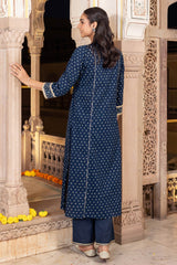 Neelambar Bandhej Kurta