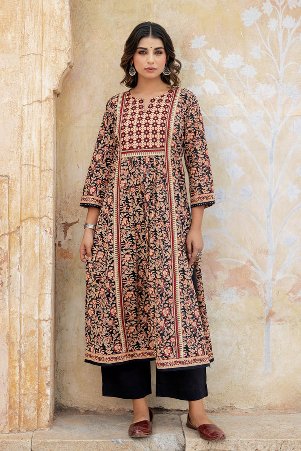 Bagru Vriti Kurta
