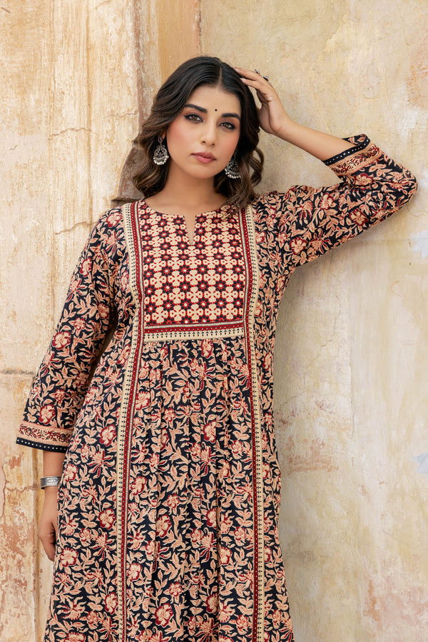 Bagru Vriti Kurta