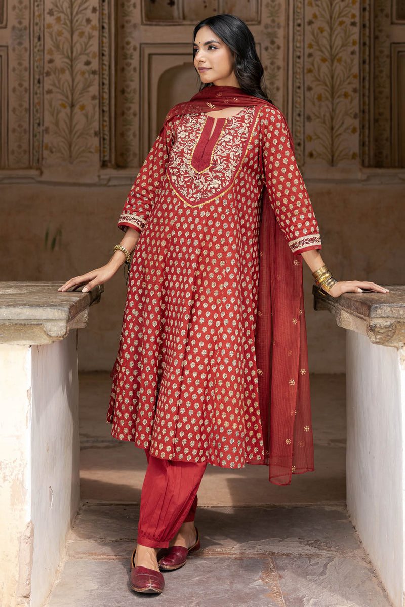 Bagru Buti Kurta