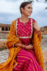 Sindoori Lehariya Kurta