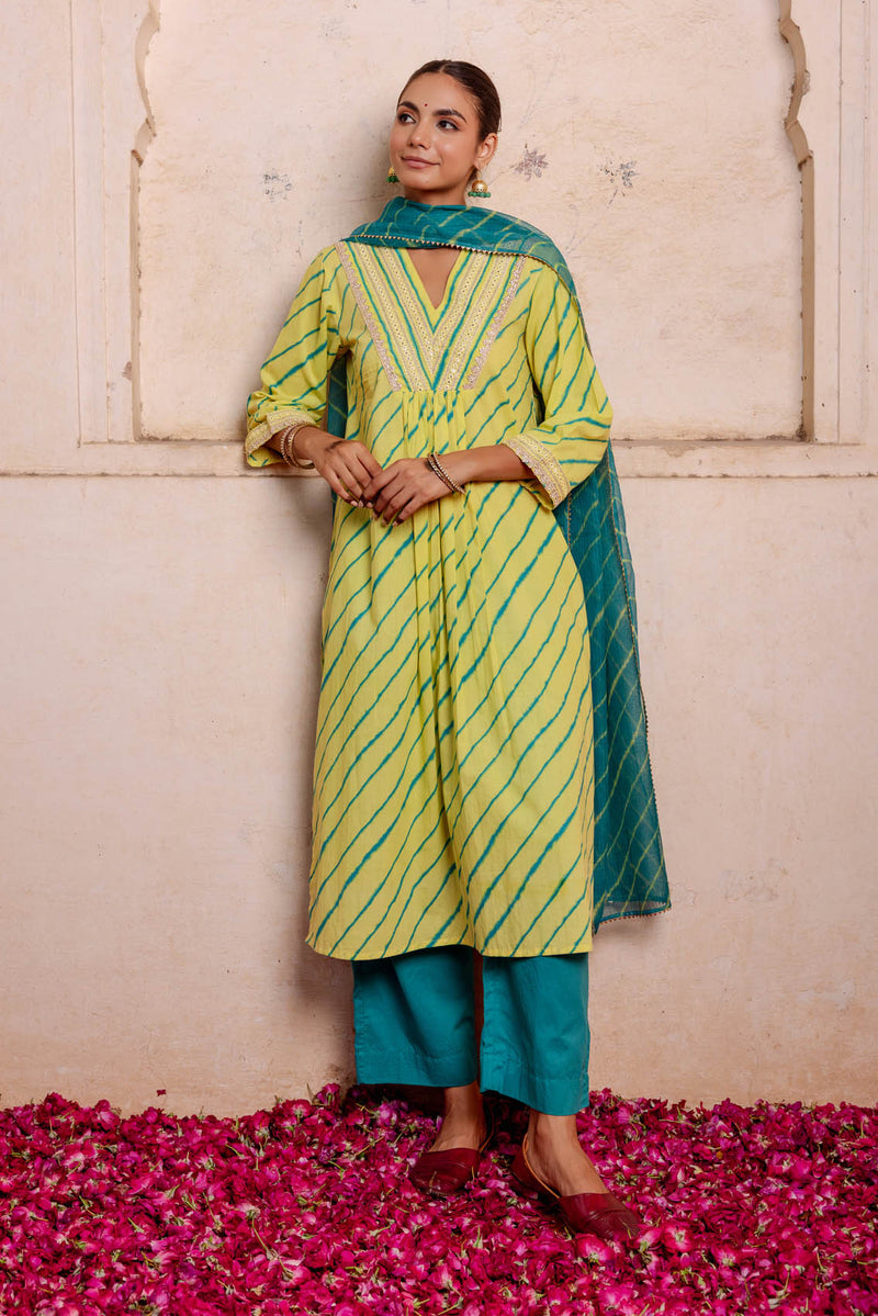 Hariyali Lehariya  Kurta