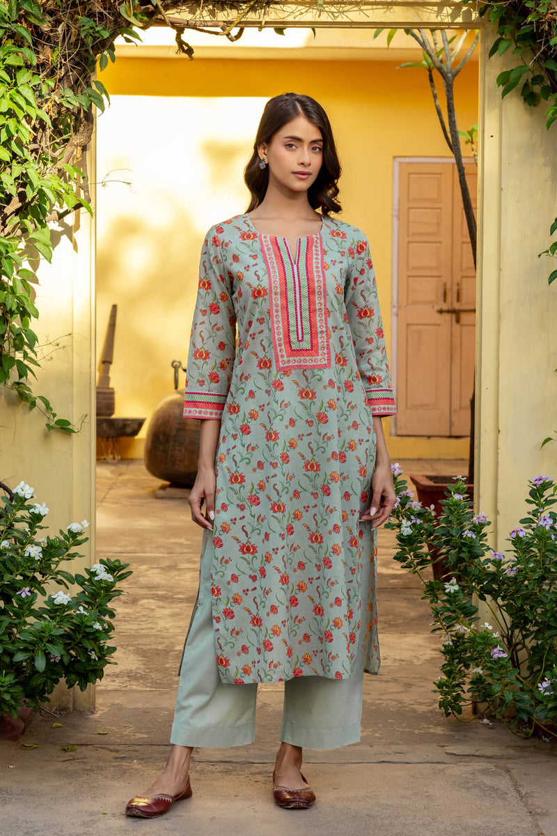 Agate Floral Kurta
