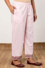 Pink Border Trousers