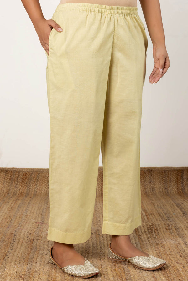 Pale Green Relaxed Trousers