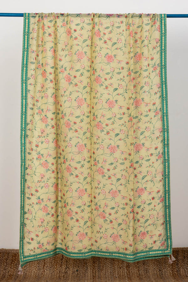 Green Gulab Bagh Dupatta