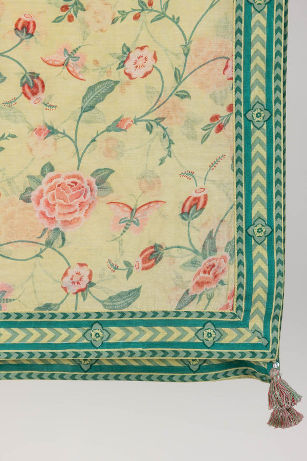Green Gulab Bagh Dupatta