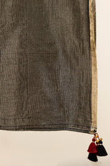 Black Lurex Chanderi Dupatta