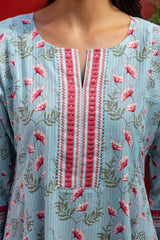 Blue Aster Kurta