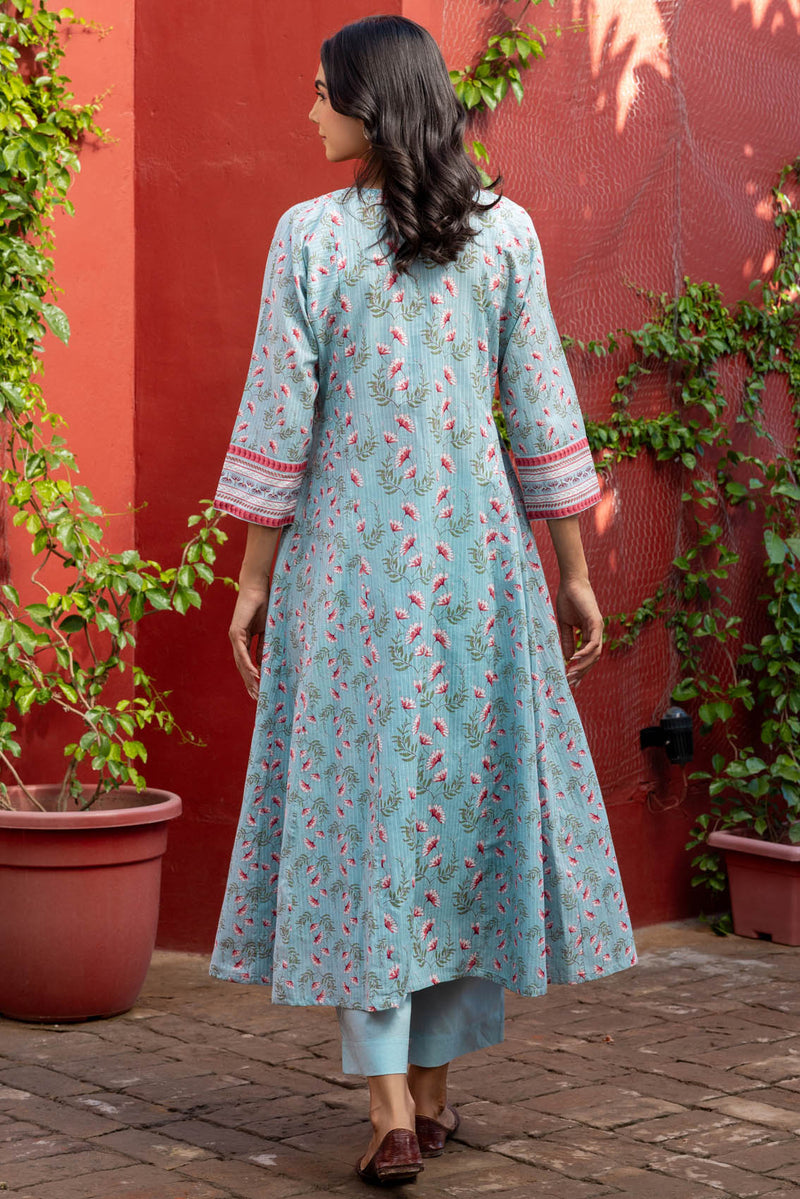 Blue Aster Kurta