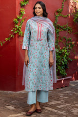 Blue Kalidar Kurta