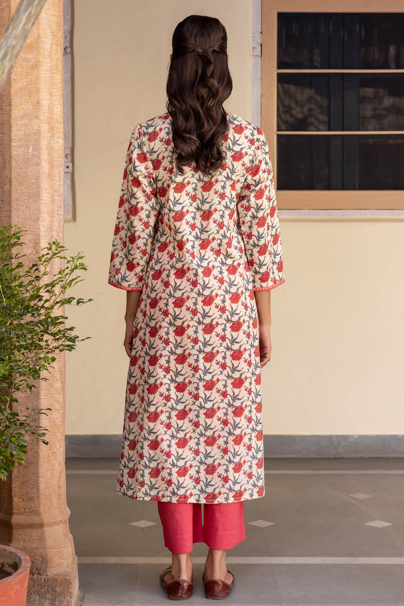 Pink Yoke Kurta