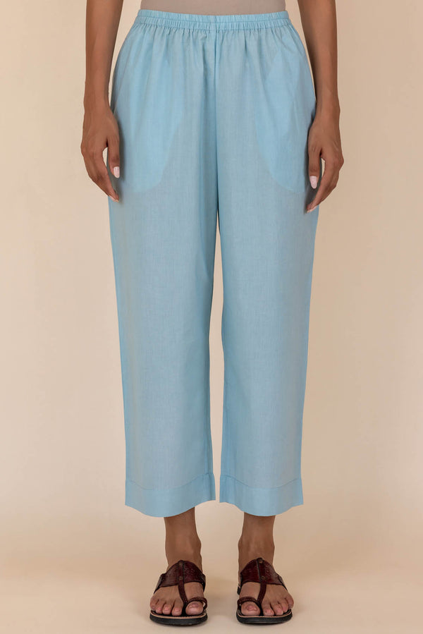 Blue Relaxed Trousers