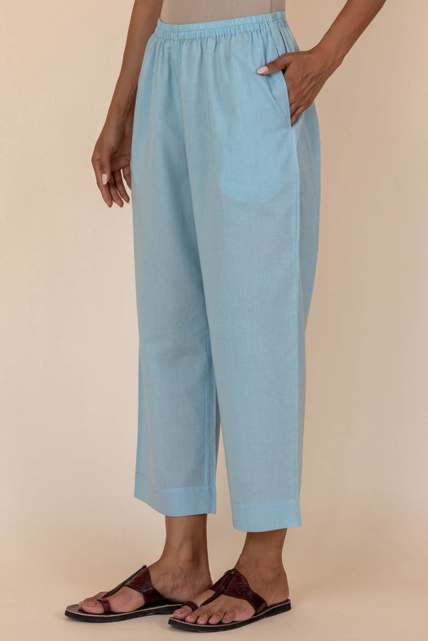 Blue Relaxed Trousers