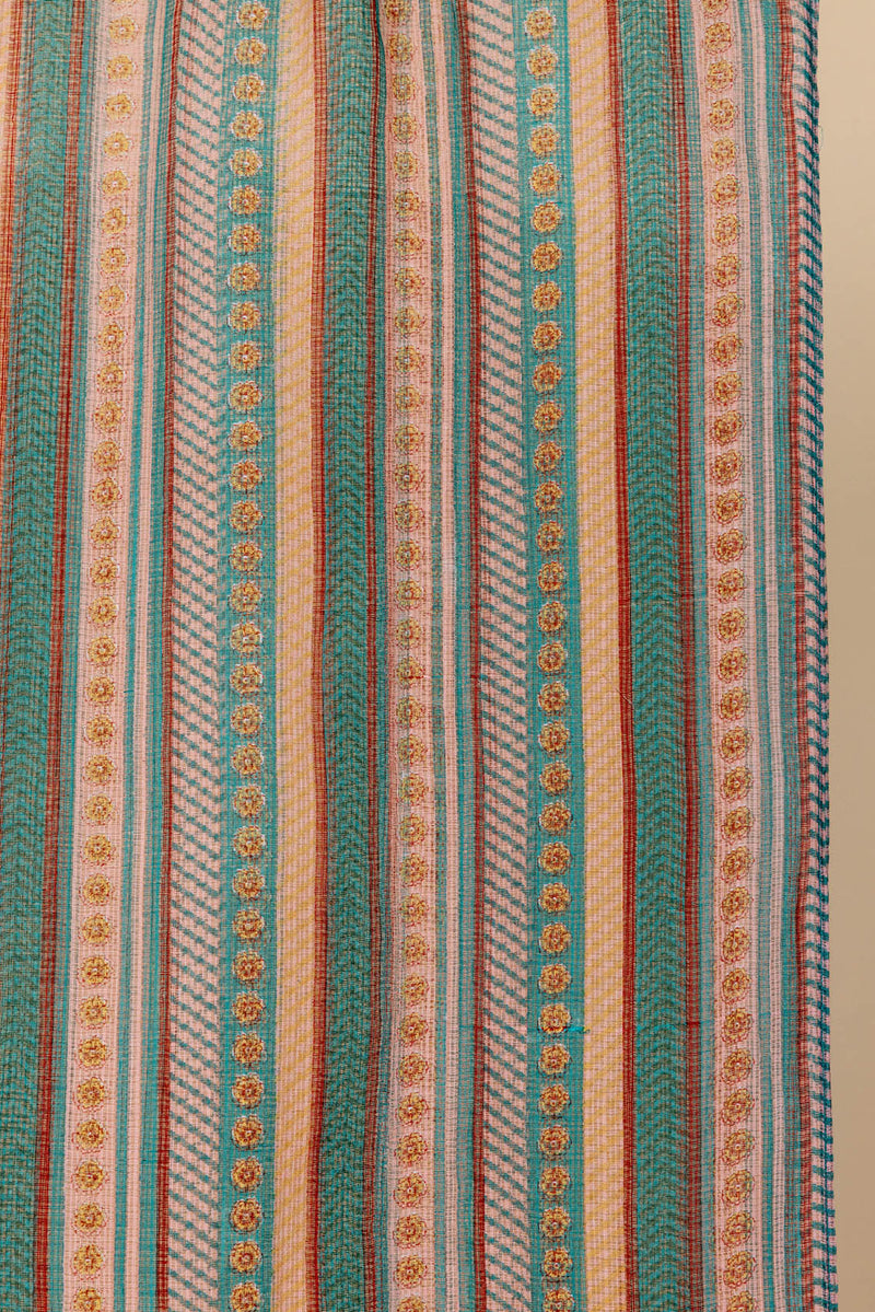 Teal Flame Doria Dupatta
