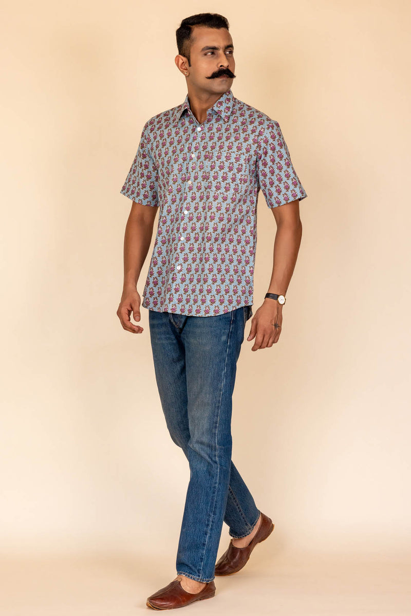 Buta Printed Cotton Shirt