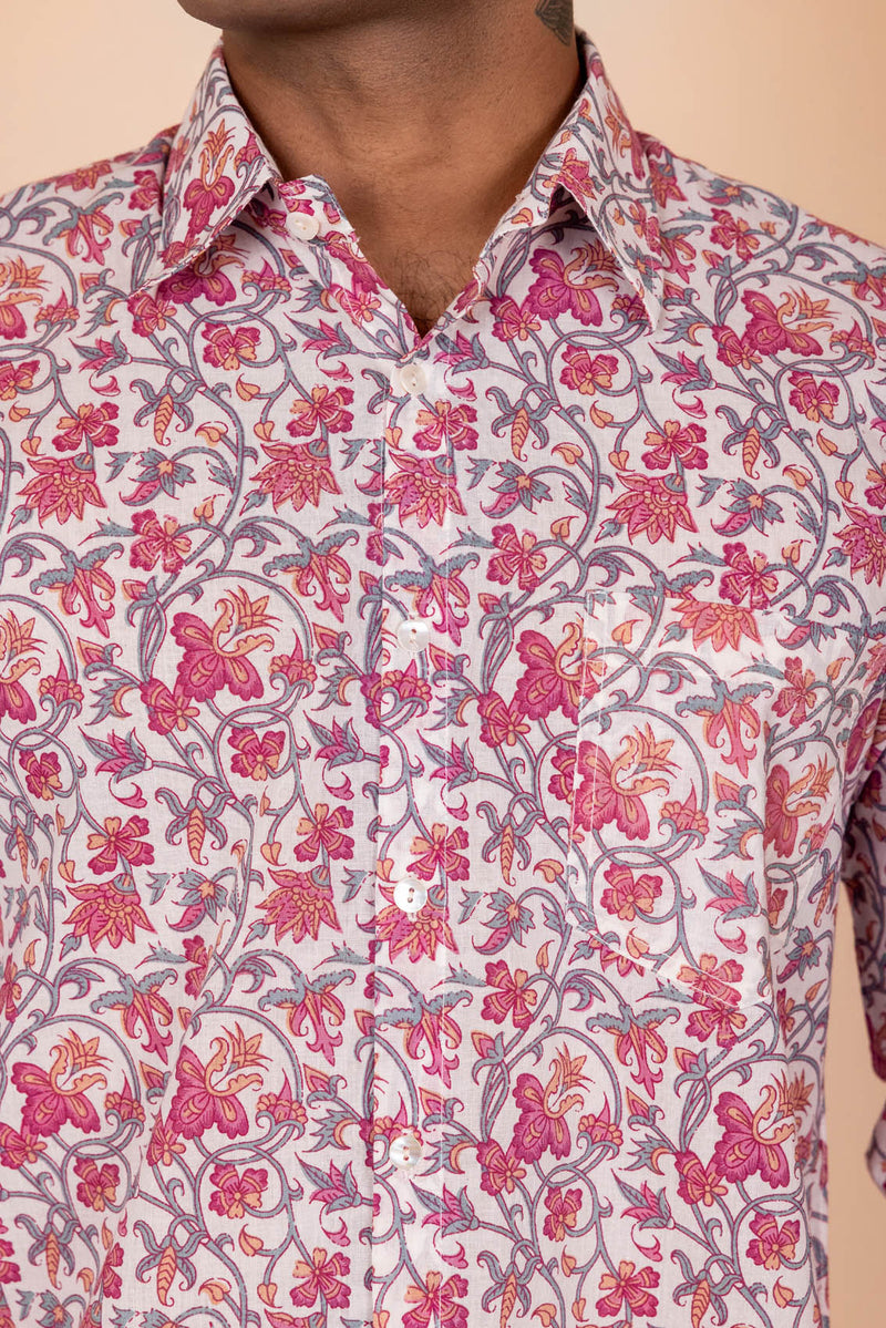 Floral Cotton Full Sleeve Shirt