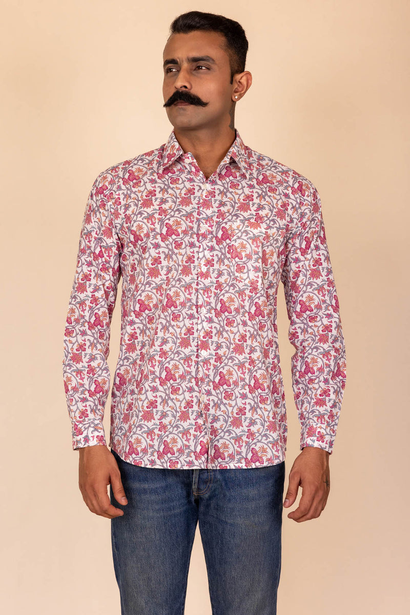 Floral Cotton Full Sleeve Shirt
