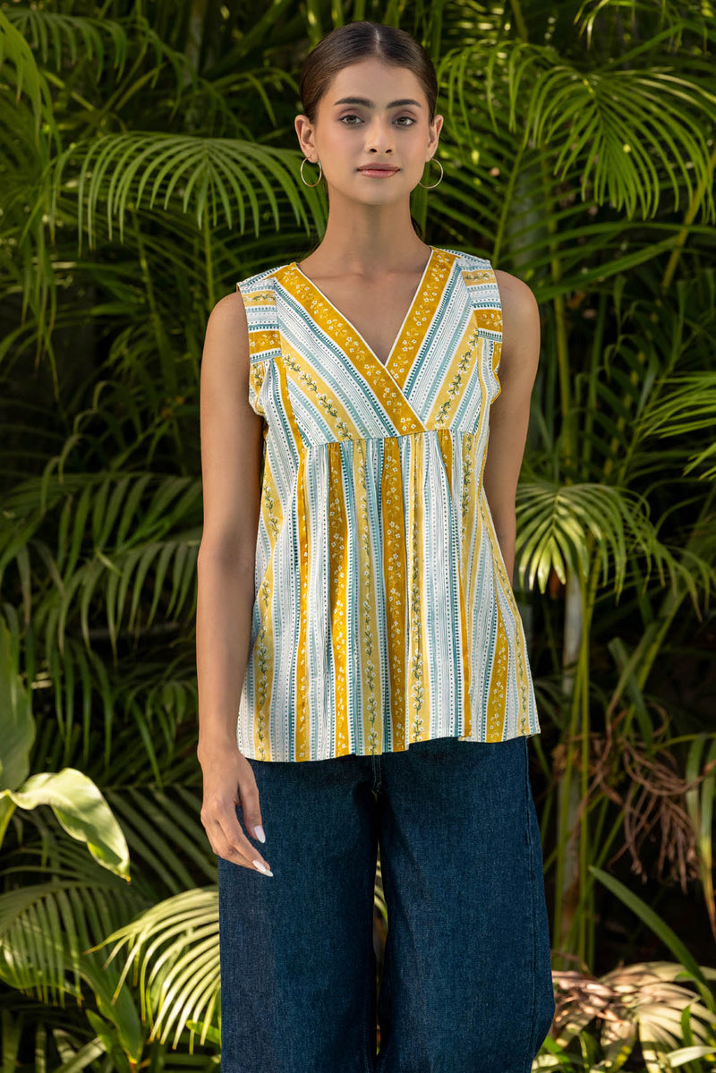 Floral Border Top