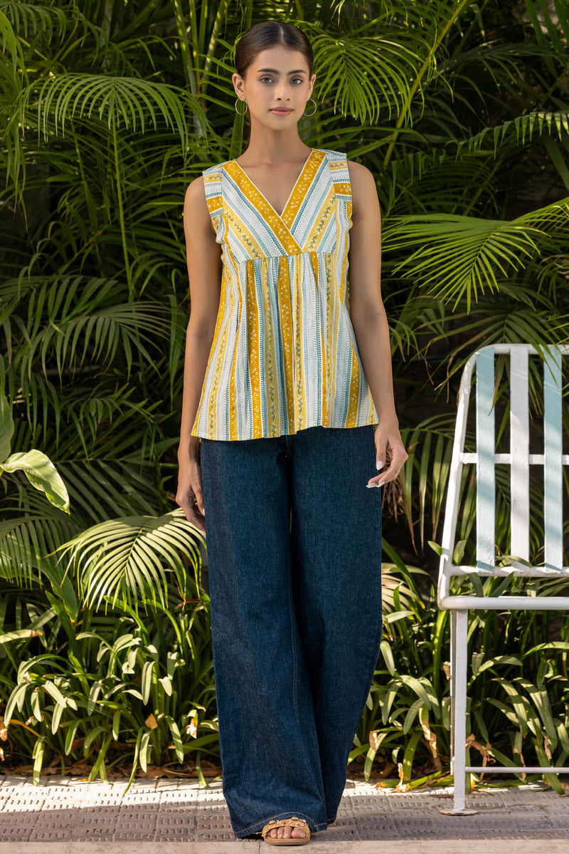 Floral Border Top