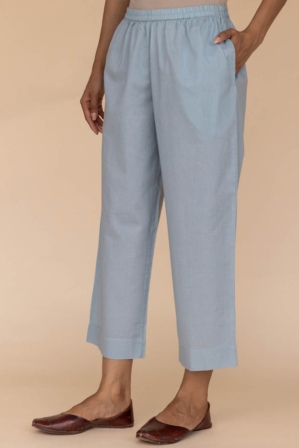 Blue Relaxed Trousers