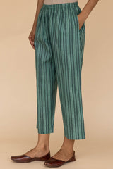 Green Striped Trousers