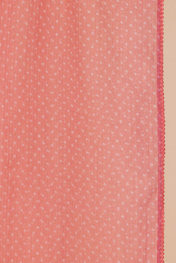 Pink Polka Doria Dupatta