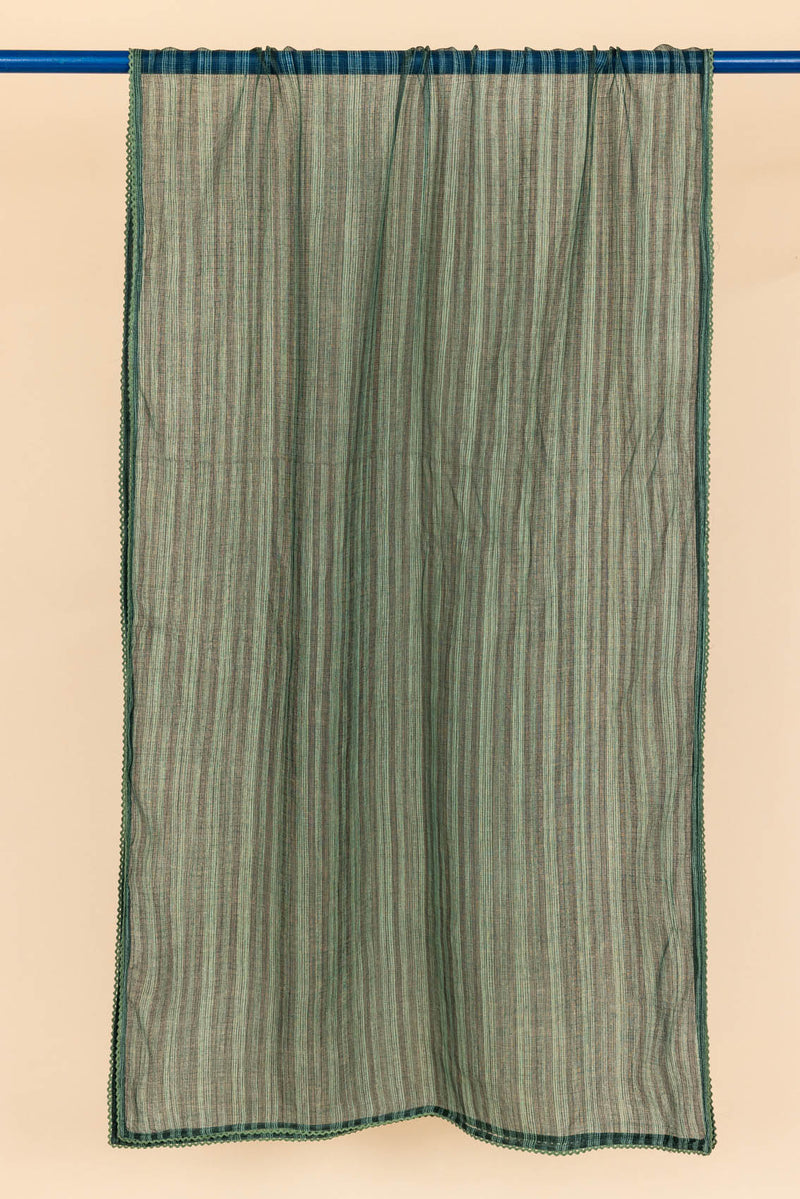 Green Striped Doria Dupatta