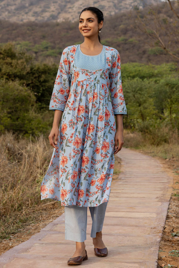 Jaswandi Anarkali Style Kurta