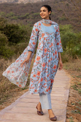 Jaswandi Anarkali Style Kurta