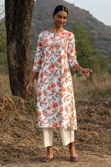 Couched Jaswandi Kurta