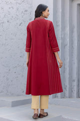 Chilli Red Handloom Kurta