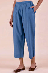 Blue Wide Legged Trouser