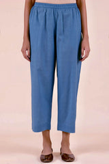 Blue Wide Legged Trouser
