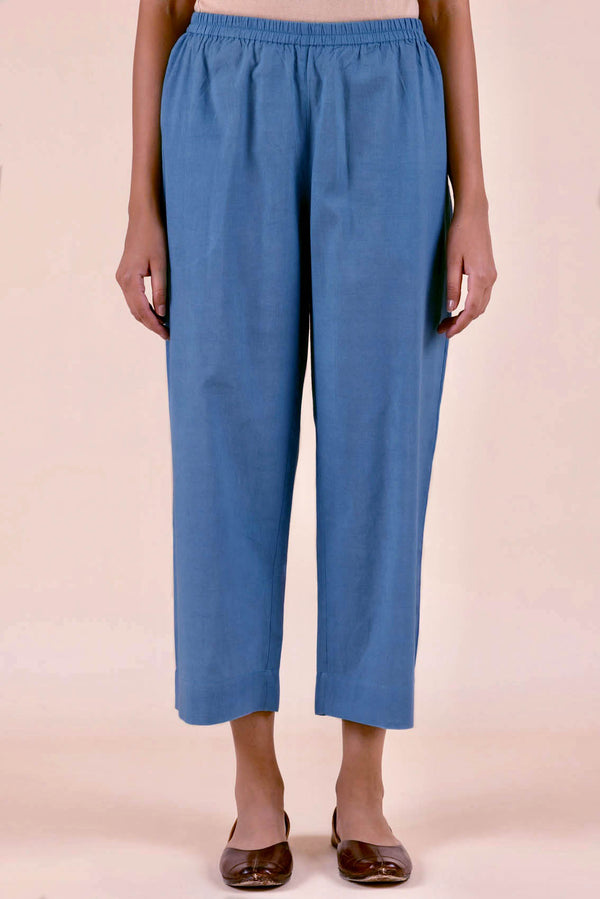 Blue Wide Legged Trouser