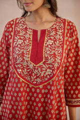 Bagru Buti Kurta