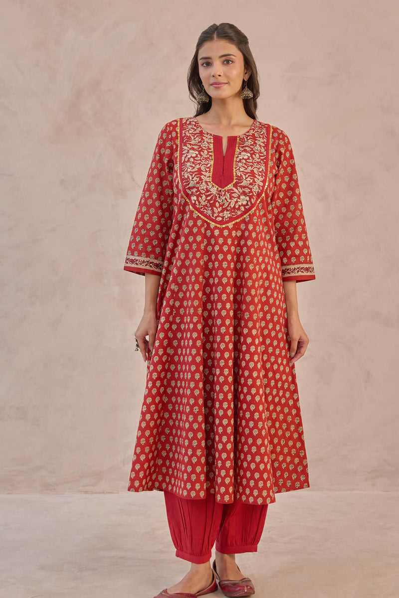 Bagru Buti Kurta