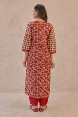 Bagru Flared Kurta