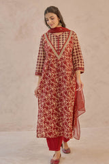 Bagru Flared Kurta